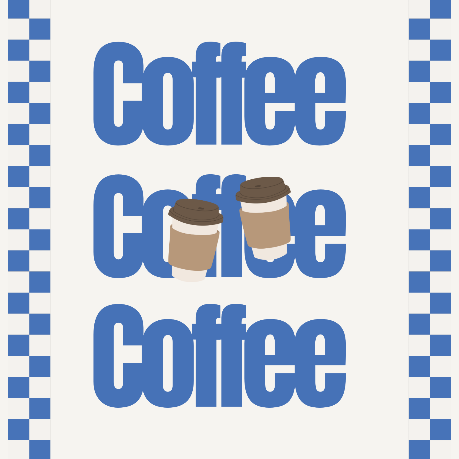 Coffee Coffee Coffee Needlepoint Canvas - Gilmore Girls