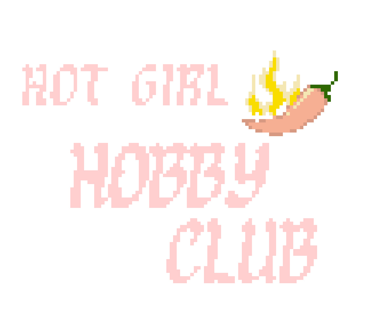 Hot Girl Hobby Club Needlepoint Canvas