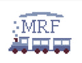 Baby Boy Monogram & Train Needlepoint Canvas