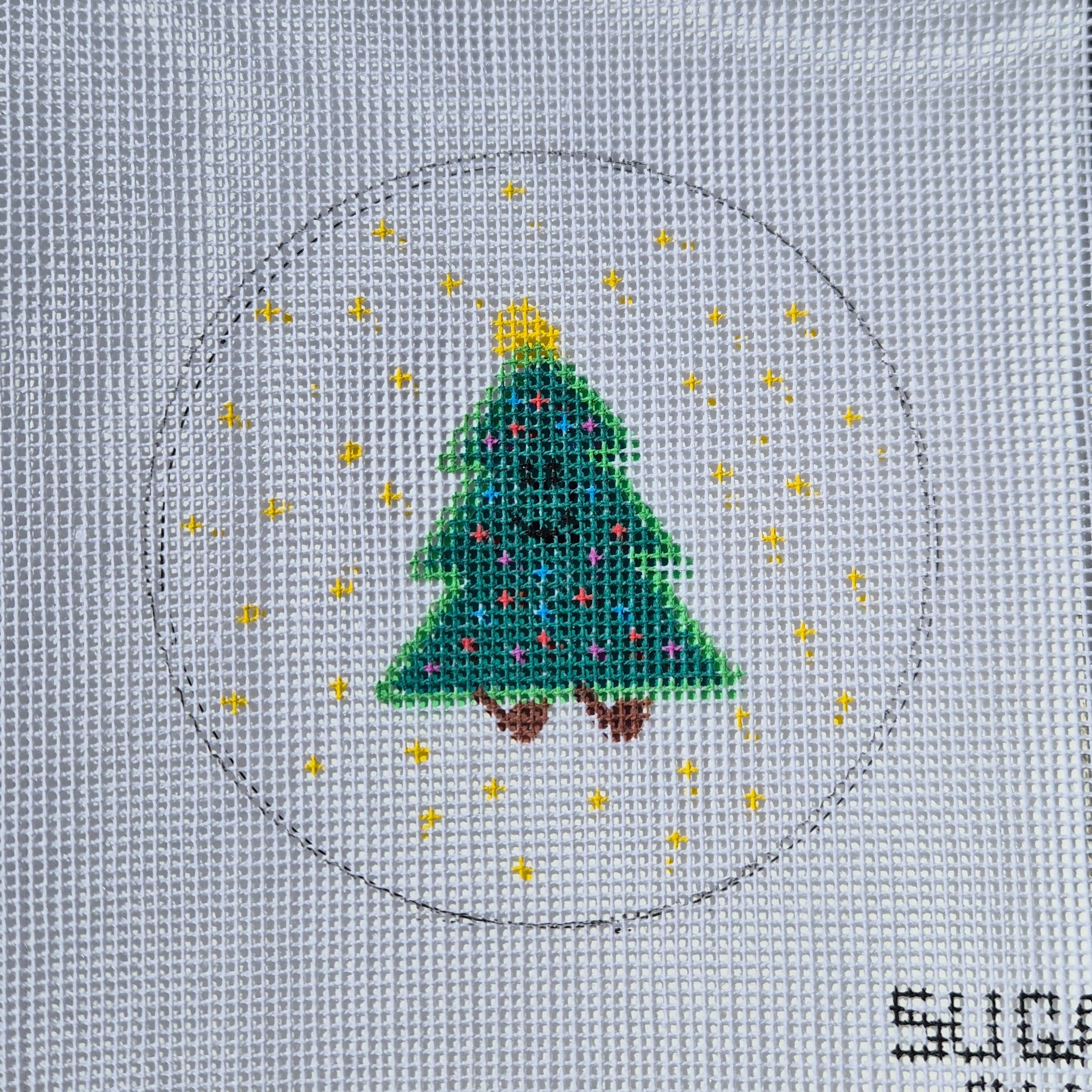 Christmas Tree Jellycat Amusable Needlpoint Canvas