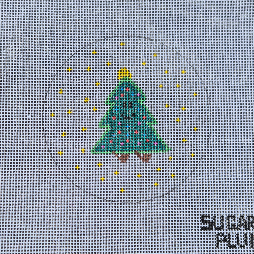 Christmas Tree Jellycat Amusable Needlpoint Canvas