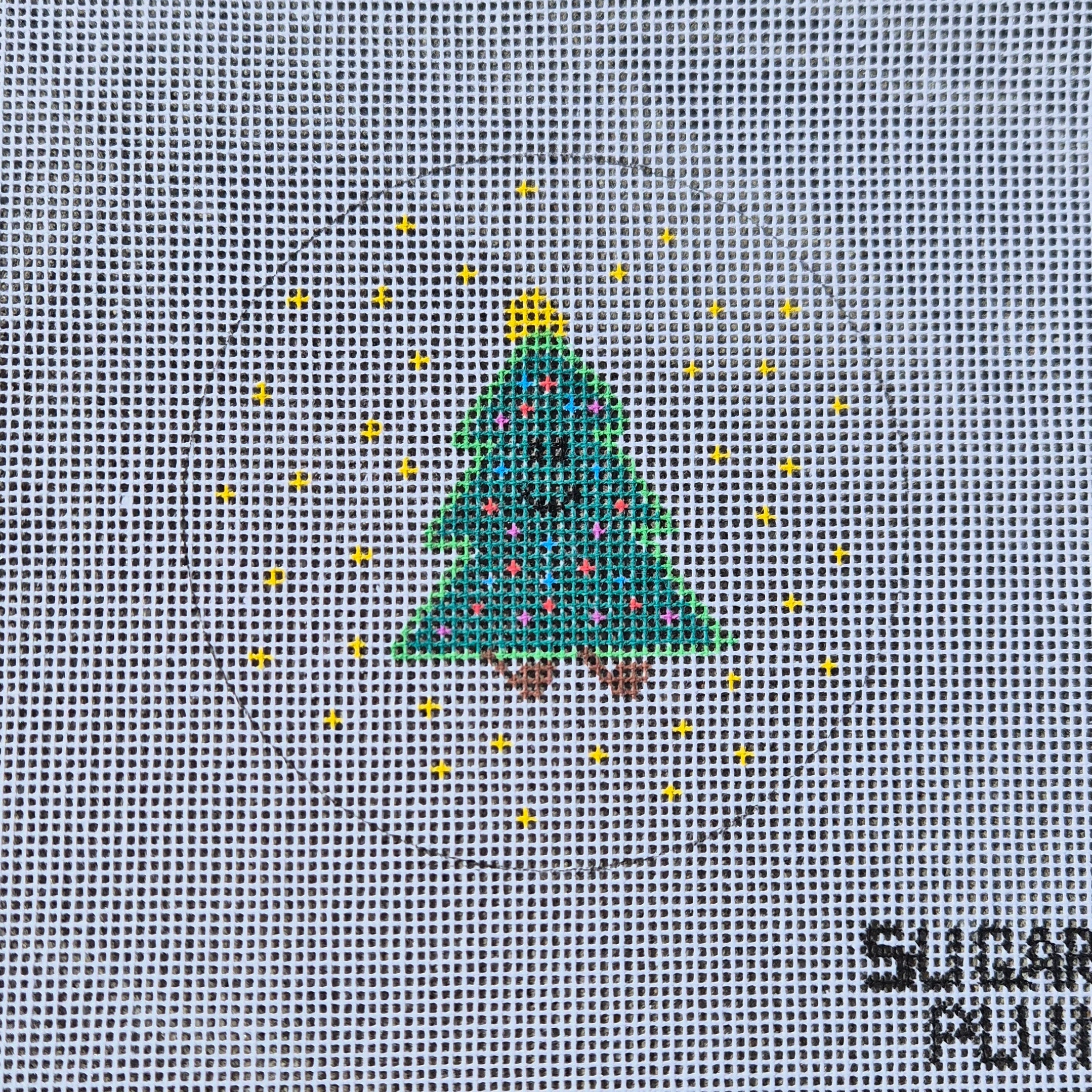 Christmas Tree Jellycat Amusable Needlpoint Canvas